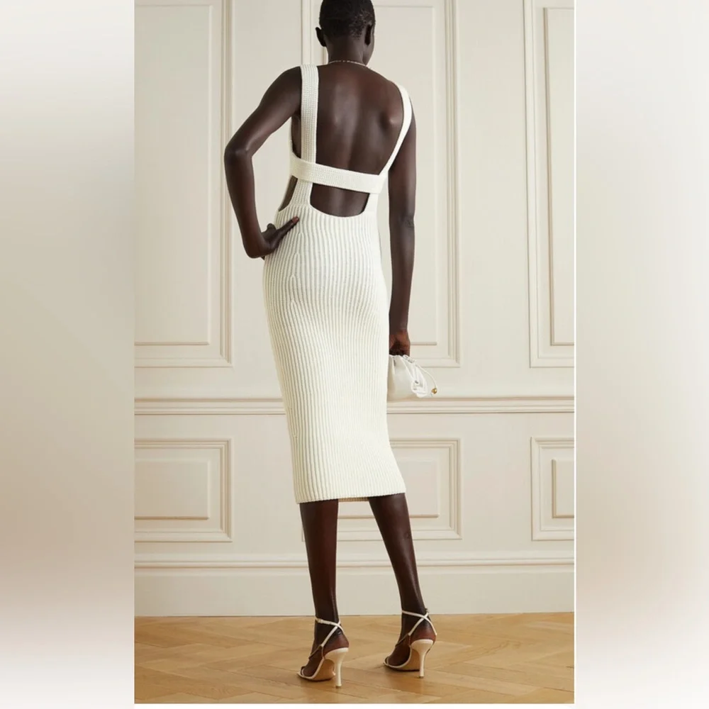Khaite Alessia Ivory Knit Dress sz S - Picture 2 of 7